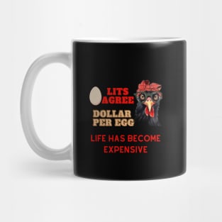 High cost of living and plans for chickens to acclimate. Mug
